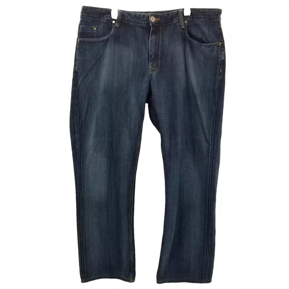Robert Graham Classic Yates Jeans Men's  Light Whiskering Distress 42 x 30